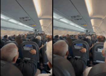 U gjend në stuhinë e fuqishme mbi Aeroportin e Prishtinës, publikohen pamjet e panikut në mesin e pasagjerëve të linjës Basel-Prishtinë