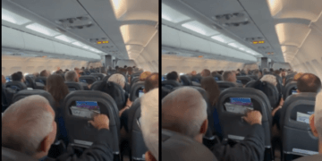 U gjend në stuhinë e fuqishme mbi Aeroportin e Prishtinës, publikohen pamjet e panikut në mesin e pasagjerëve të linjës Basel-Prishtinë