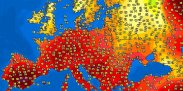 Temperaturat dhe stuhitë në Evropë dhe rajon!