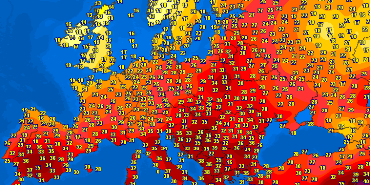 Temperaturat sot në Evropë dhe rajon!