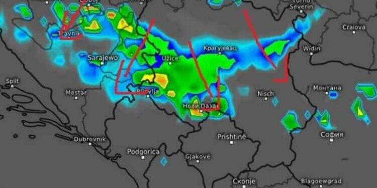 Fronti i ftohtë ulë temperaturat dhe sjellë reshje lokale!