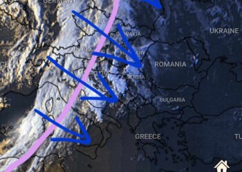 Fronti masiv duket në satelit!