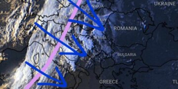 Fronti masiv duket në satelit!