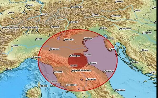 Një tërmet i fuqishëm godet Italinë