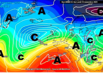 Moti javor, një ciklon i fuqishëm dy fronte të ftohta ajrore të pasura me lagështi!