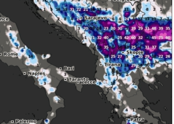 Sasia e reshjeve të borës deri të dielen!