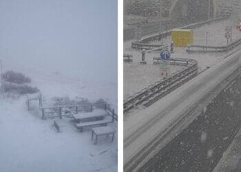 Pamje: Reshje bore në disa pjesë malore të Kroacisë