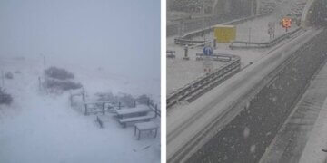 Pamje: Reshje bore në disa pjesë malore të Kroacisë