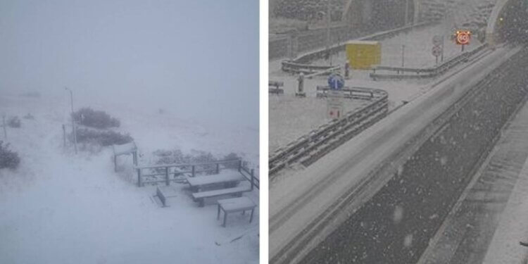 Pamje: Reshje bore në disa pjesë malore të Kroacisë