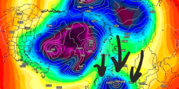 “Dobësimi” i Rrethit Polar dhe shkëputja e një mase “të ngrirë” ajrore!