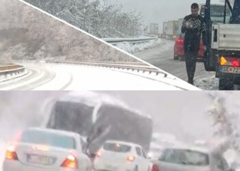 Kaos në Strazhë, reshjet e borës bllokojnë disa kamionë dhe makina