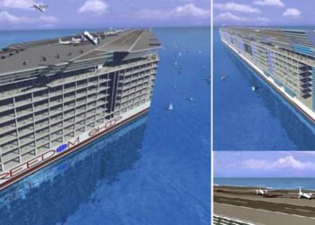 Anija 1.800 metërshe që do të lundrojë vazhdimisht nëpër detet, do të jetë pesë herë më e madhe se aeroplanmbajtësja më e madhe