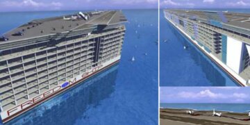 Anija 1.800 metërshe që do të lundrojë vazhdimisht nëpër detet, do të jetë pesë herë më e madhe se aeroplanmbajtësja më e madhe