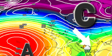 Gjendja aktuale sinoptike, fillon dobësimi i anticiklonit të Azoreve!