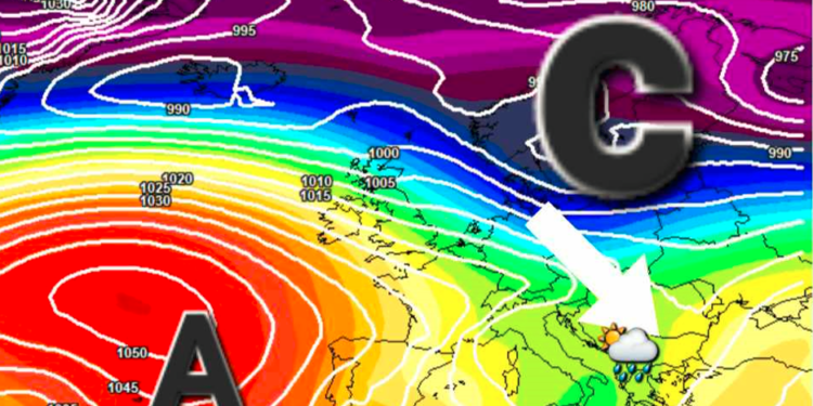 Gjendja aktuale sinoptike, fillon dobësimi i anticiklonit të Azoreve!