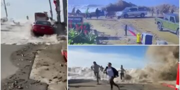 Dallgë të fuqishme u regjistruan në një plazh të Kalifornisë – njerëzit i kapi paniku kur e kuptuan se çfarë po ndodhte