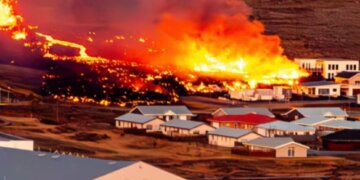 Pamje dramatike në Islandë, llava e vullkanit merr përpara shtëpitë