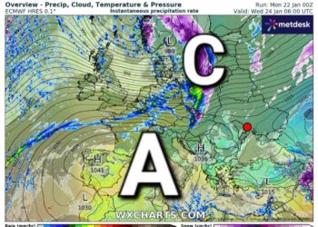 Moti javor, ndikimi shumë i fuqishëm anticiklonik, por (në disa vise) pritet mot i ndryshueshëm!