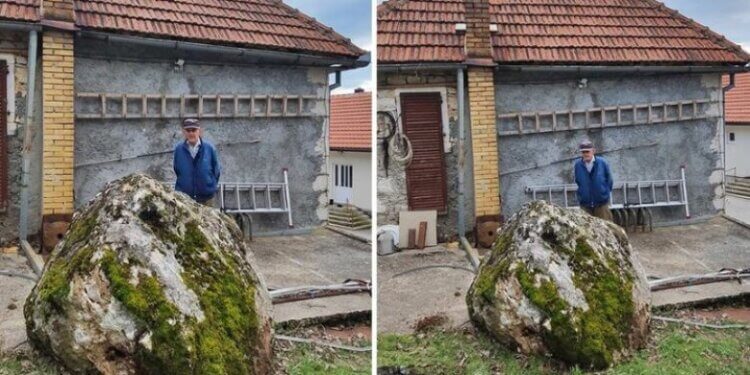 Nga tërmeti i fuqishëm që goditi sot përgjatë kufirit Mali i Zi-BeH, një guri gjigant u rrokullis – për pak sa nuk përfundoi mbi një shtëpi
