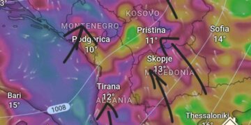 Sistemi i fuqishëm frontal afrohet, erërat fillojnë të dobësohen!