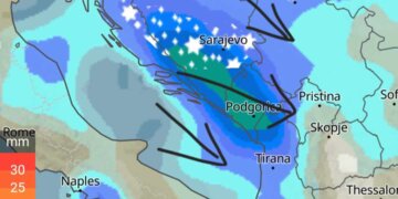 Fronti dimëror përfshinë Ballkanin, shiu vjen edhe te ne!