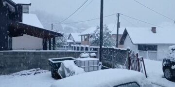 Bora zbardh pjesë të Bosnjë e Hercegovinës