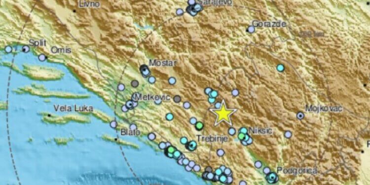Lëkundje toke në Bosnje-Hercegovinë dhe Mal të Zi