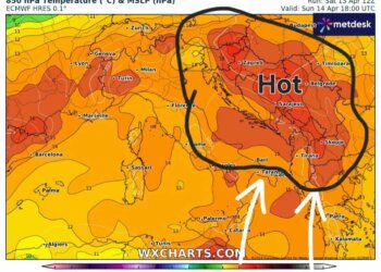 Vjen kulminacioni i të nxehtit afrikan, para fronteve të fuqishme të ftohta ajrore!