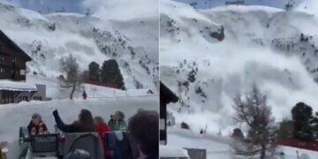 Tre të vdekur nga një ortek në resortin e skive në Zvicër – pamje