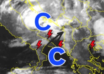 Cikloni sjellë reshje atmosferike, shi dhe borë!
