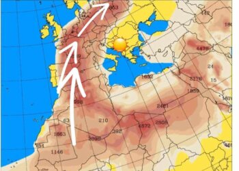 Pluhuri Saharian rikthehet në Evropë, në viset tona rritje e temperaturave, por pa pluhur të madh njëherë!