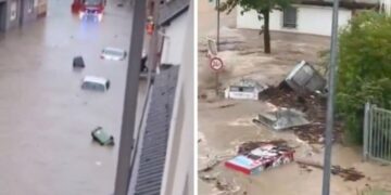 Përmbytje në Gjermani, Francë e Itali – erërat frynë me shpejtësi deri në 200 kilometra në orë