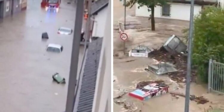 Përmbytje në Gjermani, Francë e Itali – erërat frynë me shpejtësi deri në 200 kilometra në orë