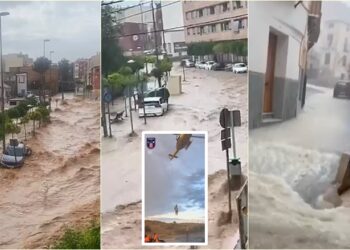 Pamje dramatike të përmbytjeve që goditën Spanjën ditët e fundit