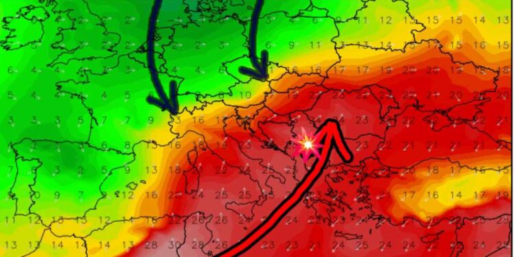 Dallim i madh në temperatura, potencial për stuhi të mëdha shiu e breshëri!