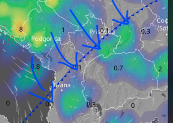 Fronti i ftohtë me shi po depërton pas vapes së fortë verore!