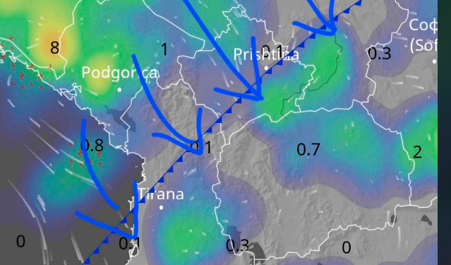Fronti i ftohtë me shi po depërton pas vapes së fortë verore!