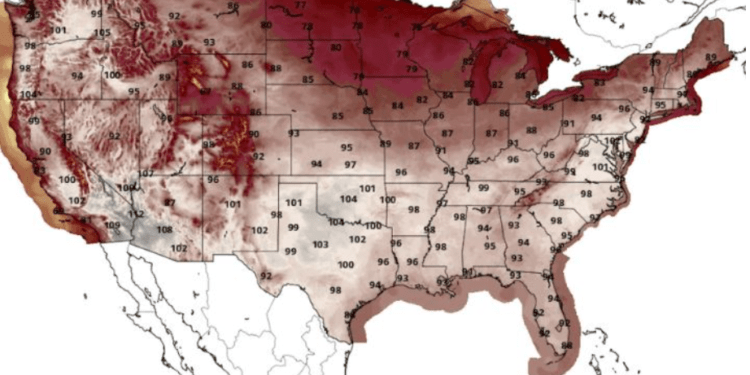 Temperaturat e larta përfshijnë SHBA-në, autoritetet lëshojnë paralajmërimet