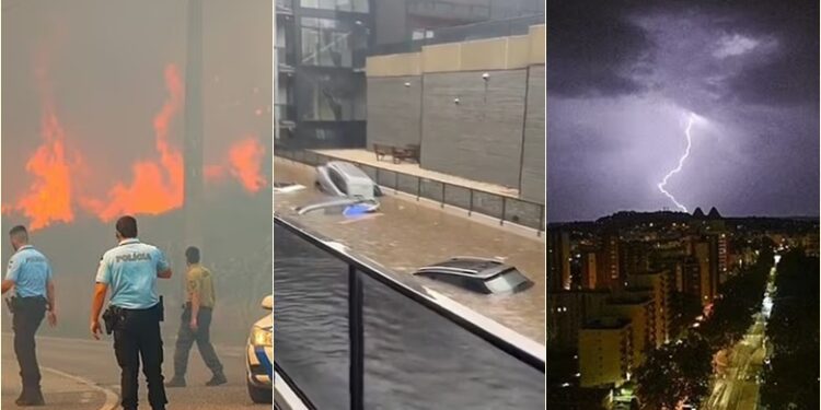 Zjarret pushtojnë rajonin portugez, Franca dhe Holanda goditen nga përmbytjet e shpejta – moti ekstrem nuk kursen as Gjermaninë, Austrinë e Greqinë