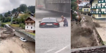 Reshje të mëdha shiu: Austria nën ujë, përmbyten edhe pjesë të Vjenës