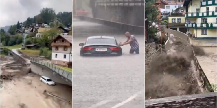 Reshje të mëdha shiu: Austria nën ujë, përmbyten edhe pjesë të Vjenës