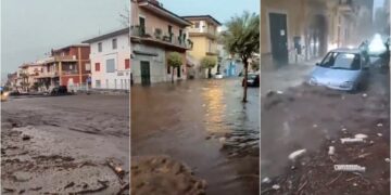 Shirat e dendur dhe përmbytjet shkaktojnë dëme të mëdha në disa pjesë të Italisë – pamjet tregojnë kaosin e krijuar