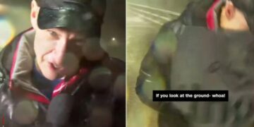 Po raportonte drejtpërdrejtë nga Florida, gazetarin e CNN-it e godet në fytyrë një copë e rrënojave