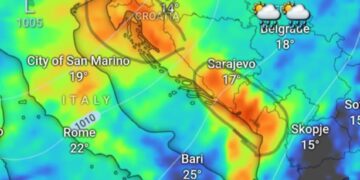 Sasi e madhe reshjesh atmosfeke në disa vende të Ballkanit, reshje të reja bore në Alpe!