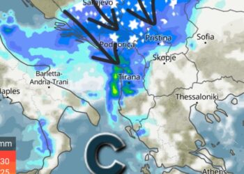 Fronti i ftohtë vjen gjatë natës, ndërkohë në Detin Jon do të formohet cikloni sekondar!