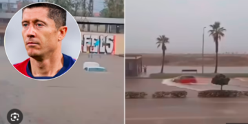 Përmbytjet në Spanjë goditën shtëpinë 3-milionëshe të Lewandowskit