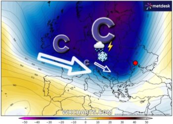 Moti javor, dy valë reshjesh të dendura shiu, vende-vende edhe bore!