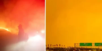 Qielli bëhet portokalli, shpërthejnë sërish zjarret në Los Angeles – autoritetet kërkojnë evakuim të menjëhershëm