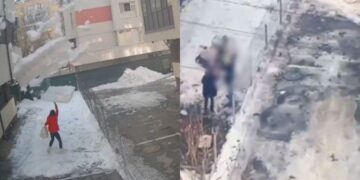 Momenti kur 35-vjeçarja mbytet nga një copë akulli që bie nga pallati