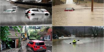 Të paktën nëntë të vdekur nga përmbytjet dhe shirat e dendur në disa pjesë të SHBA-së